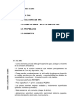 BLOQUE II Tema 5 Aleaciones Cinc