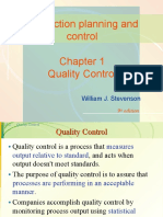 Production Planning and Control Quality Control: William J. Stevenson