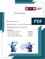 Democracia y Estado Constitucional de Derecho - T2 - Ciencia Politica