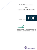 Requisitos de La Contratación