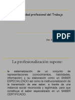 La especificidad profesional del Trabajo Social