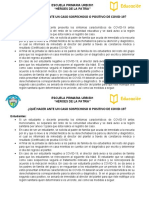 Qué Hacer Ante Un Caso Sospechoso o Positivo de Covid