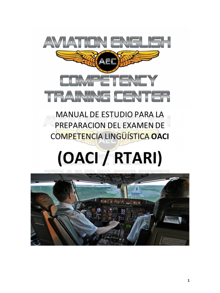 (Oaci / Rtari) : Manual de Estudio para La Preparacion Del Examen de ...