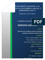 Derecho Agrario Trabajo Grupal Informe