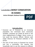 Cooking Energy Conservation in Homes Using Firewood and Charcoal