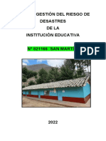 Modelo Plan de Gestión Del Riesgo de Desastres