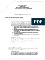 Feasibility Study Components