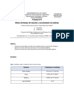 INFORME 3 Reacción y Concentración de Enzimas