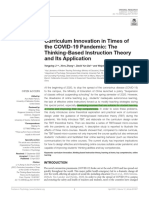 LI 2021 Curriculum Innovation in Times of The COVID-19 Pandemic: The Thinking-Based Instruction Theory and Its Application Fpsyg-12-601607