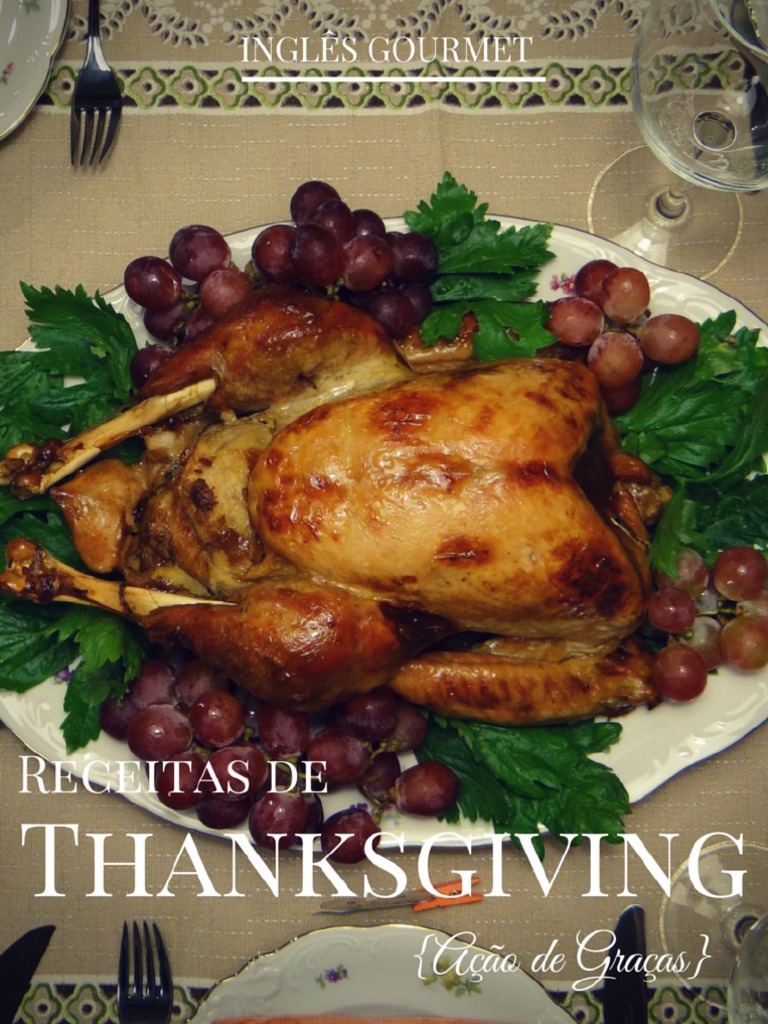 Receitas de Thanksgiving Ingles Gourmet PDF Molho Pães
