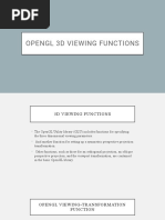 OpenGL 3D Viewing Functions