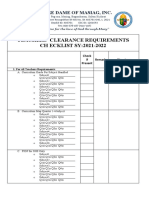 Teachers Clearance Requirements Checklist 2022