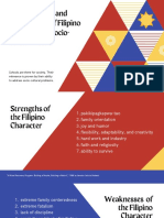 The Strengths and Weaknesses of Filipino Character A Socio-Cultural Issue