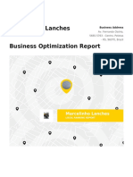 Marcelinho Lanches Business Optimization Report