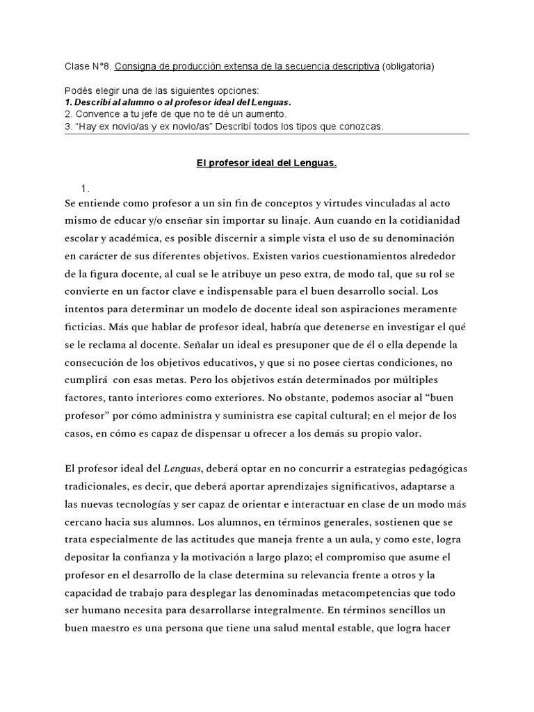 El Profesor Ideal en la Educación Lenguas | PDF | Maestros | Cognición