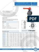 Hidroten Series 52050 - PVC Implex Butterfly Valve