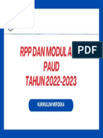 RPP PAUD 2022-2023 Kurikulum Merdeka