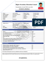 Assam Higher Secondary Education Council: Student'S Profile