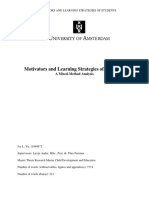 Motivators and Learning Strategies of Students - A Mixed-Method Analysis