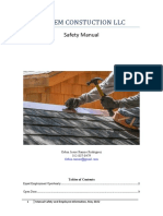 JORKEM Construction LLC Safety Manual Highlights Fall Protection