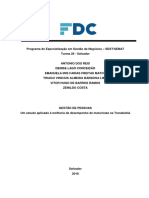 Gestão de Pessoas - Um Estudo Aplicado À Melhoria de Desempenho de Motoristas Na Transbahia