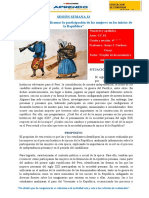 Ficha de Trabajo Sem. 33 Comprendemos y Explicamos La Participación de Las Mujeres en Losinicios de La República.
