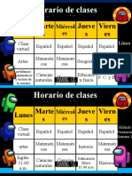 Horario de Clases Among Us