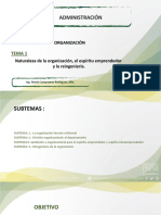 La organización: estructura, departamentos y reingeniería