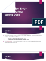 Medication Error Case Sharing: Wrong Dose