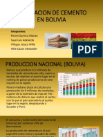 Investigacion Fabricacion de Cemento en Bolivia (Procesos Industriales II) OK