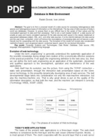 Database in Web Environment: Evolution of Web Technology