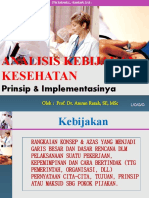 Analisis Kebijakan Kesehatan