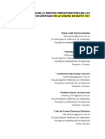 Análisis de La Gestión Presupuestaria en Los Negocios Digitales