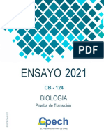 Ensayo Cpech 124 - Biología (2021) (E)