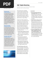 SAS Digital Marketing FactSheet