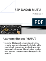 1 Konsep Dasar Mutu