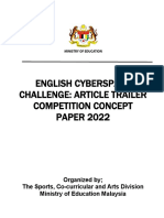 Englisch Cyberspace Challenge - Article Trailer Competition Concept Paper 2022