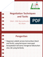 Negosiasi Taktik Dan Strategi