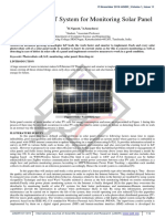 A Survey On IoT System For Monitoring Solar Panel