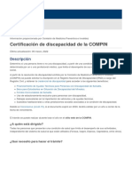 Certificación de Discapacidad de La COMPIN