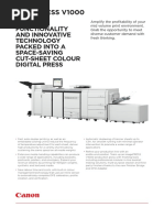 Imagepress-V1000 Datasheet