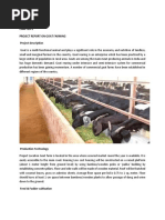 Project Report On Goat Farming