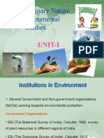 Multidisciplinary Nature of Environmental Studies: Unit-I