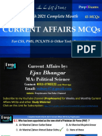 March 2021 Complete Month Current Affairs MCQs