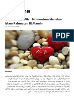 Khutbah Idul Fitri - Momentum Menebar Islam Rahmatan Lil Alamin