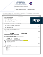 Evaluaciòn Diagnòstica de Lengua y Literatura