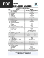 SR - No. Description Particulars: Shilchar Technologies Limited::::::::::::::::::::::::::::::::: Gauranteed & Other Particulars