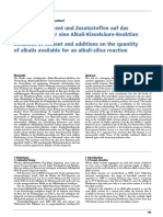 Influence of Cement and Additions On The Quantity of Alkalies Available For An Alkali-Silika Reaction