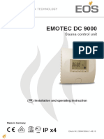 Emotec DC 9000: Sauna Control Unit