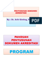 Panduan Penyusunan Dokumen Akreditasi Program